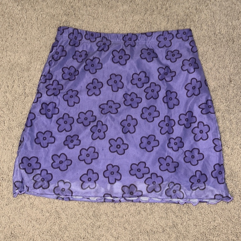 Floral mini skirt